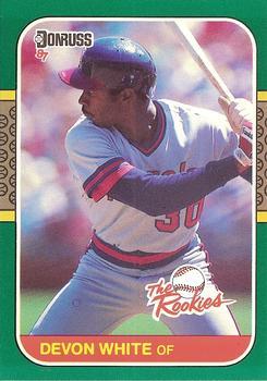 #8 - Devon White - California Angels - 1987 Donruss The Rookies Baseball
