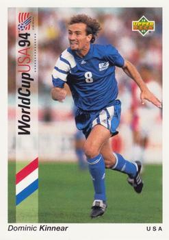 #8 Dominic Kinnear - USA - 1993 Upper Deck World Cup Preview English/Spanish Soccer