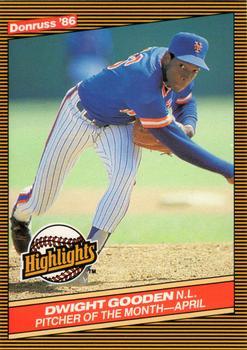 #8 Dwight Gooden - New York Mets - 1986 Donruss Highlights Baseball