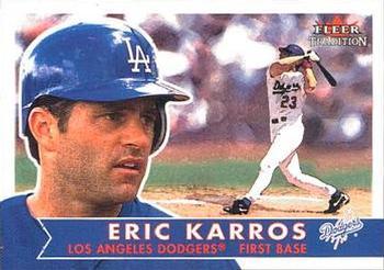 8 Eric Karros - Los Angeles Dodgers - 2001 Fleer Tradition Baseball –  Isolated Cards