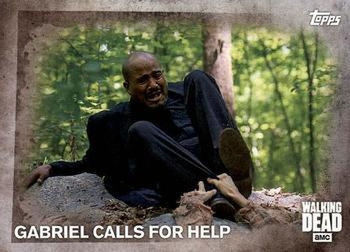 #8 Gabriel Calls for Help - 2016 Topps The Walking Dead Season 5