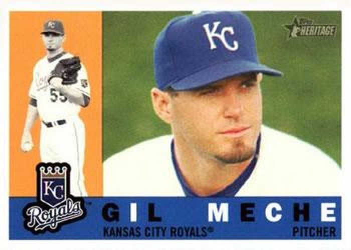 #8 Gil Meche - Kansas City Royals - 2009 Topps Heritage Baseball
