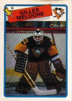 #8 Gilles Meloche - Pittsburgh Penguins - 1988-89 O-Pee-Chee Hockey