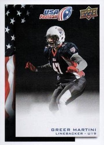 #8 Greer Martini - USA - 2014 Upper Deck USA Football