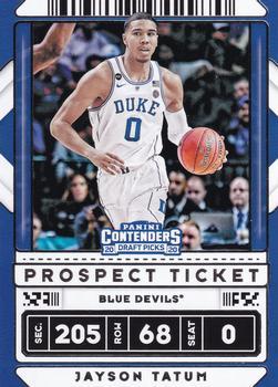 #8 Jayson Tatum - Duke Blue Devils - 2020 Panini Contenders Draft Picks Basketball
