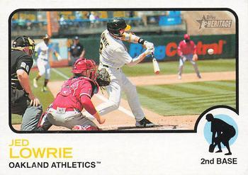 #8 Jed Lowrie - Oakland Athletics - 2022 Topps Heritage Baseball