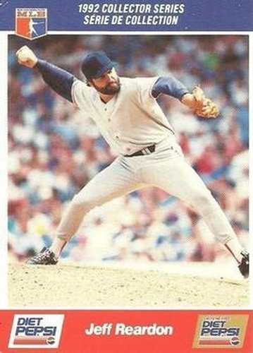 #8 Jeff Reardon - Boston Red Sox - 1992 Diet Pepsi Baseball