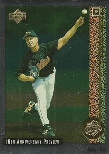 #8 Jimmy Key - Baltimore Orioles - 1998 Upper Deck - 10th Anniversary Preview Baseball