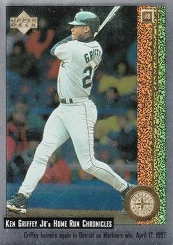 #8 Ken Griffey Jr. - Seattle Mariners - 1998 Upper Deck - Ken Griffey Jr.'s Home Run Chronicles Baseball
