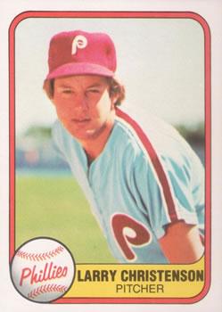 #8 Larry Christenson - Philadelphia Phillies - 1981 Fleer Baseball