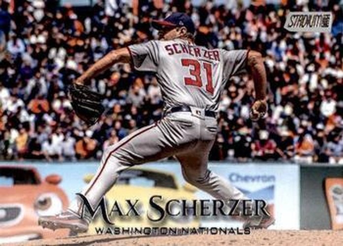 #8 Max Scherzer - Washington Nationals - 2019 Stadium Club Baseball