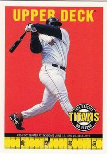 #8 Mo Vaughn - Boston Red Sox - 1998 Upper Deck - Tape Measure Titans Baseball