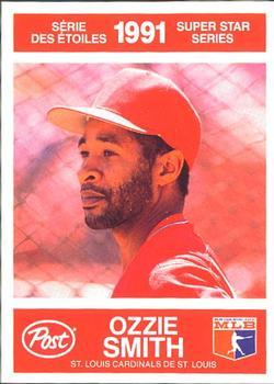 #8 Ozzie Smith - St. Louis Cardinals - 1991 Post Canada Super Star Series Baseball