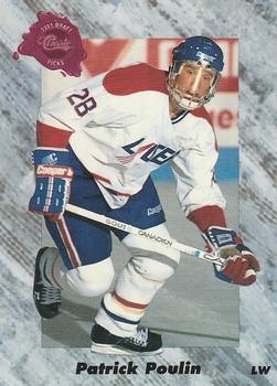 #8 Patrick Poulin - Hartford Whalers - 1991 Classic Four Sport
