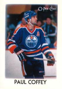#8 Paul Coffey - Edmonton Oilers - 1987-88 O-Pee-Chee Minis Hockey