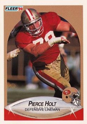 #8 Pierce Holt - San Francisco 49ers - 1990 Fleer Football