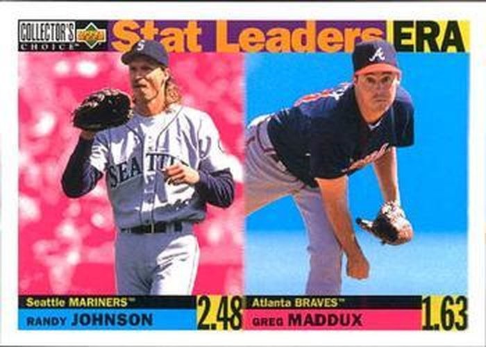#8 Randy Johnson / Greg Maddux - Seattle Mariners / Atlanta Braves - 1996 Collector's Choice Baseball
