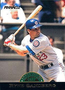 #8 Ryne Sandberg - Chicago Cubs - 1993 Pinnacle Cooperstown Baseball