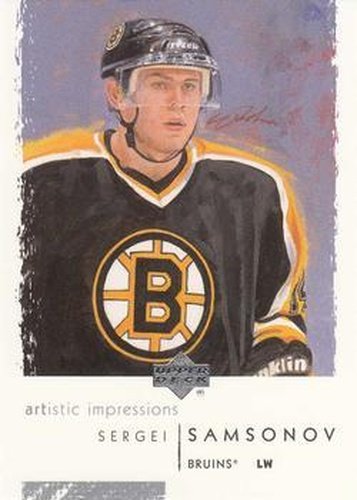 #8 Sergei Samsonov - Boston Bruins - 2002-03 UD Artistic Impressions Hockey