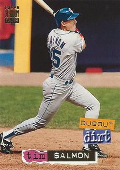 #8 Tim Salmon - California Angels - 1994 Stadium Club Baseball - Dugout Dirt