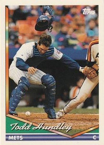 #8 Todd Hundley - New York Mets - 1994 Topps Baseball