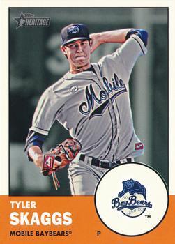 #8 Tyler Skaggs - Mobile BayBears - 2012 Topps Heritage Minor League Baseball