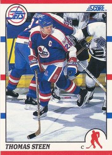 #8 Thomas Steen - Winnipeg Jets - 1990-91 Score Hottest and Rising Stars Hockey