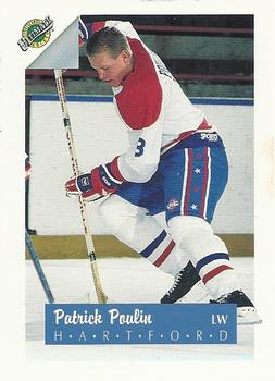 #8 Patrick Poulin - Hartford Whalers - 1991 Ultimate Draft Hockey