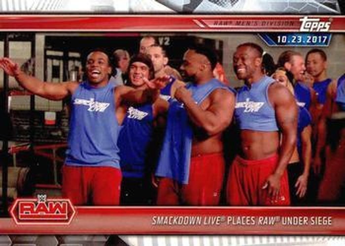 #8 SmackDown Live Places Raw Under Siege - 2019 Topps WWE Road to Wrestlemania Wrestling