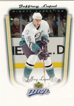 #8 Joffrey Lupul - Anaheim Mighty Ducks - 2005-06 Upper Deck MVP Hockey