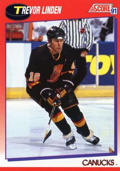 #8 Trevor Linden - Vancouver Canucks - 1991-92 Score Canadian Bilingual Hockey
