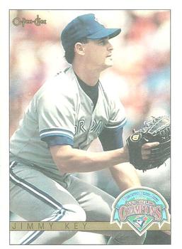 #8 Jimmy Key - Toronto Blue Jays - 1993 O-Pee-Chee Baseball - World Champions