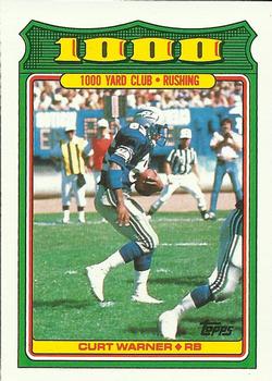 #8 Curt Warner - Seattle Seahawks - 1988 Topps Football - 1000 Yard Club