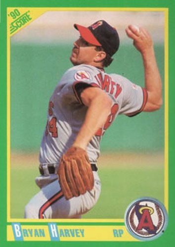 #8 Bryan Harvey - California Angels - 1990 Score Baseball