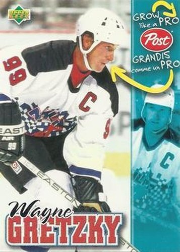#8 Wayne Gretzky - New York Rangers - 1996-97 Upper Deck Post Cereal Hockey