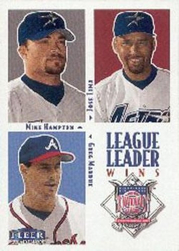 #8 NL Wins Mike Hampton / Jose Lima / Greg Maddux - Houston Astros / Atlanta Braves - 2000 Fleer Tradition Baseball