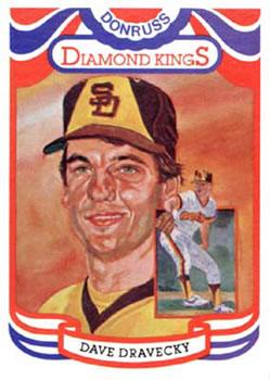 #8b Dave Dravecky - San Diego Padres - 1984 Donruss Baseball