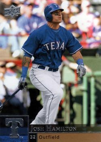 #902 Josh Hamilton - Texas Rangers - 2009 Upper Deck Baseball