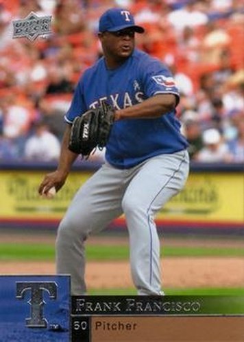 #903 Frank Francisco - Texas Rangers - 2009 Upper Deck Baseball