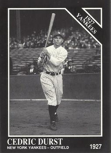 #108 Cedric Durst - New York Yankees - 1991 Conlon Collection TSN Baseball