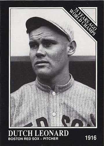#142 Dutch Leonard - Boston Red Sox - 1991 Conlon Collection TSN Baseball