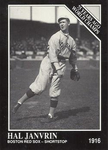#144 Hal Janvrin - Boston Red Sox - 1991 Conlon Collection TSN Baseball
