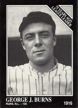 #158 George J. Burns - New York Giants - 1991 Conlon Collection TSN Baseball