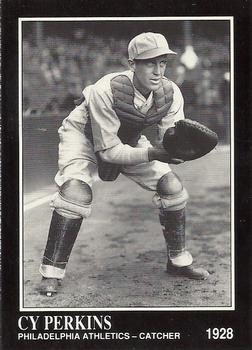 #185 Cy Perkins - Philadelphia Athletics - 1991 Conlon Collection TSN Baseball