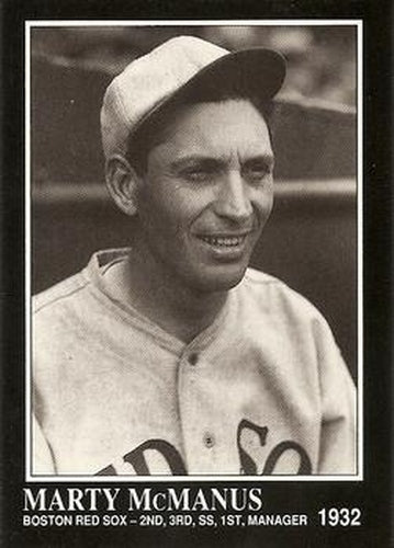 #189 Marty McManus - Boston Red Sox - 1991 Conlon Collection TSN Baseball