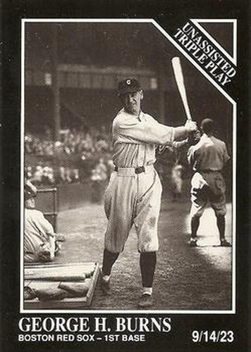 #201 George H. Burns - Boston Red Sox - 1991 Conlon Collection TSN Baseball