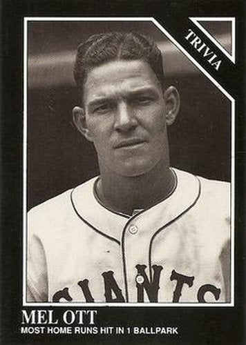#225 Mel Ott - New York Giants - 1991 Conlon Collection TSN Baseball