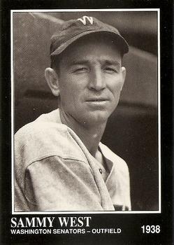 #241 Sammy West - Washington Senators - 1991 Conlon Collection TSN Baseball
