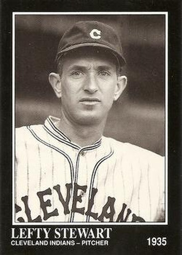 #243 Lefty Stewart - Cleveland Indians - 1991 Conlon Collection TSN Baseball