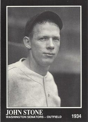 #289 John Stone - Washington Senators - 1991 Conlon Collection TSN Baseball